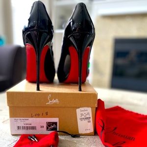 Filo 120 Patent Black Christian Louboutin